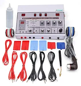 Physiotrack Physiotherapy Machine IFT Ultrasound Muscle Stimulator Electrotherapy Combo for All Pain Relief Device Physiotherapy Equipment with 1 Year Warranty