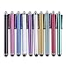 tinxi® 10er Pack universal Stylus Stift Touch Pen Eingabestift in verschiedenen Farben für alle Geräte mit kapazitiven Touchscreen Smartphone Handy PDA Tablet PC wie Apple iPhone 6 5s 5 4s 4 Samsung Galaxy S5 S2 S3 S4 S3 mini i8190 S4 mini S5830 S5830i S5360 Galaxy Note 3 Alcatel One Touch Pop C7 Sony Xperia Nokia Lumia 630 LG Google Nexus HTC Huawei / iPad Air iPad mini 2 Samsung Galaxy Tab 4 2 Tab 3 lite 7.0 Tab 3 10.1 P5200 Acer Iconia B1 A510 A511 A700 Asus Odys Sony Lenovo u.v.a...