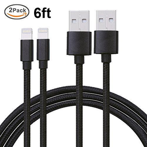 Ankoda® 2Pack 6ft iPhone Charger Cable, Nylon Braided USB iPhone discount
