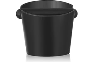 But the cow Contenitore per Colino Battifondi, Coffee Knock Box Espresso Smontabile, Caffè Fondi Caffe Knock Box, Contenitore per Fondi di Caffè Macchine Barista Accessori(Nero)