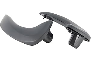 FINAO AUTOPARTS Poignées de bras de porte noir intérieur gauche et droite | Installation facile & qualité OEM | Compatible avec Renault Mégane III et Fluence