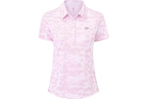 AjezMax Damen Poloshirt Kurzarm Baumwolle Golf Polohemd Atmungsaktiv Fitness Sport Sommershirts