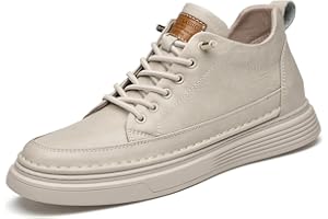 ASIFN Scarpe Casual da Uomo Altezza Invisibile in Pelle Scarpe Sportive Stringate Moda Traspirante Confortevole e Leggera
