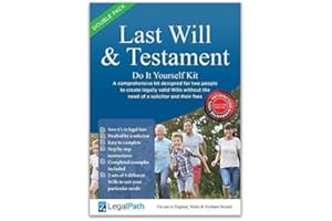 Last Will and Testament Kit 2023-24 UK | Double Pack for Two People | Simple to Complete | Comprehensive Guide & Examples | 4 Will Variations | DIY Will Kit - Save £’s by LegalPath®