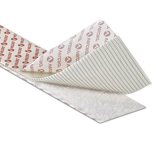 Velcro® Marke Industrieller Stärke Robuste Stick auf selbstklebend Klettverschluss Tape, in weiß, 5 cm breit, weiß, 1 m