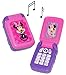 Produktbild elektrisches Handy mit SOUND - " Disney Minnie Mouse " - für Kinder / Mädchen - Auto Kinderhandy / Spielzeughandy - Spielzeugtelefon - Klapphandy Telefon - Smartphone - Lernhandy / Kindertelefon zum Aufklappen - Spielzeug Musik Melody - Flip Top - Playhouse / Maus Daisy Herzen