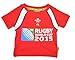 [Red, 6-12 Months] BABY BOYS GIRLS KIDS WALES WELSH OFFICIAL WRU 2015 RUGBY WORLD CUP TSHIRT W-004