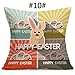 Produktbild Eruditter Ostern Kissenbezug Leinen Kissenschutz Ostern Kaninchen Ei Schlafsofa Home Decor Festival Kissenbezug Ostern Bettwäsche