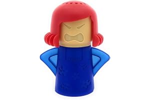 GNCHOME Angry Mama Limpiador de microondas - Limpiador a vapor para horno microondas - Vaporizador de mamá enojada que limpia las manchas de suciedad fácilmente en minutos con vinagre y agua - Azul