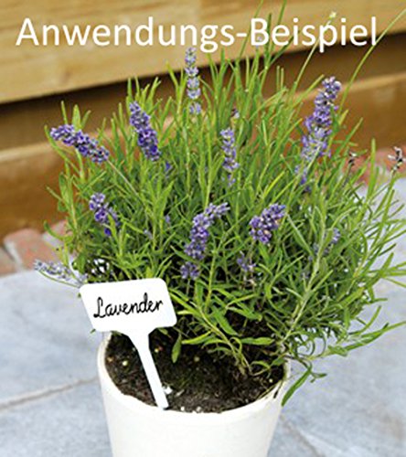 16 Pflanzenschilder mit Stift, beschreibbar Kunststoff Pflanzen Schilder Etikett - 3