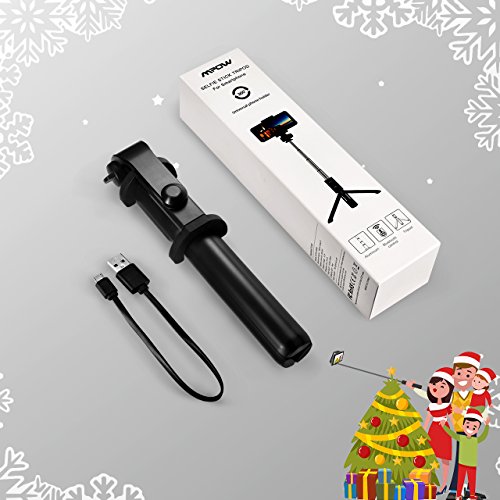 Bluetooth Selfie Stick mit Stativ, Mpow Bluetooth Einbeinstativ mit Stabilem Stativ StÃ¤nder, Fernbedienung und Ladekabel, 360Â° Rotation fÃ¼r iPhone 8/8 Plus/7/7 Plus/Galaxy S8/Huawei/HTC/Sony usw