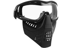 H World EU HANSTRONG Gear Airsoft Tactical Paintball Gesichtsmaske mit Schutzbrille
