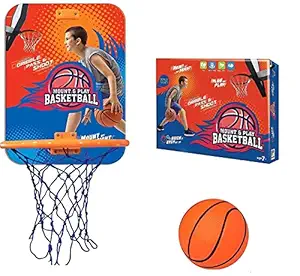 HALO NATION  Basketball Hanging Board for Kids Indoor Mount Basketball for Kids ,Basketball Hoop Mount and Play Basket Ball kit for Indoor Outdoor Wall Hanging (Mini Ball Included)