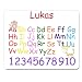 Produktbild Lukas – personalisierbar Kids Alphabet und Zahlen Educational Premium Mauspad (5 Dick).