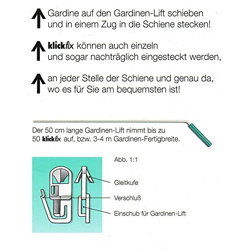 Klickfix Gardinengleiter- das Original a 100 St. - 3