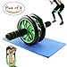 Produktbild Dawa (4 in 1 Rad Roller Kit für Fitness Stärke & Training mit Drehknopf, Knie Pad, Yoga Stretch Gürtel und Handgelenk Arm Flexor Trainingsgerät