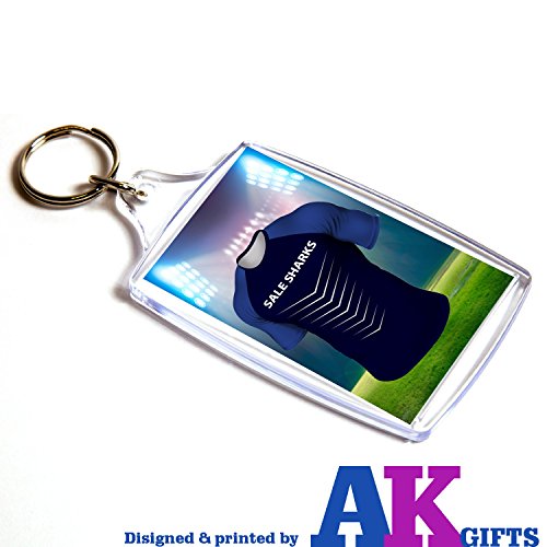 Preisvergleich Produktbild Verkauf Sharks Rugby-Shirt – doppelseitig Schlüsselanhänger