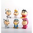 Geekmonkey Cute Shini chaa Set of 6 Pcs, Miniatures Cake topper(Shin Toy (Set of 6))