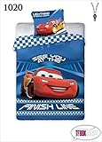 2 tlg Kinderbettwäsche 100x135 40x60 Disney 1020 Cars