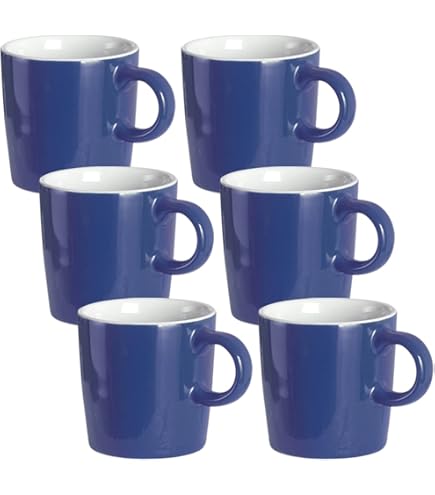 Excelsa , Porcelaine, Set De 6 Tasses à Café Trinacria Avec