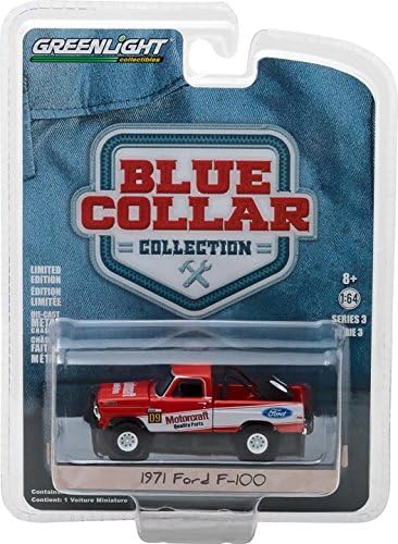 35080-D | 1:64 Blue Collar Collection Series 3 - 1971 Ford F-100 "Motorcraft Quality Parts" Solid Pack