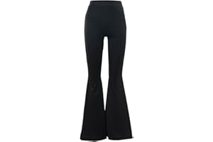 MeeQee Pantalon Yoga Femmes Bootcut Sport Pantalon Taille Haute Fluide Legging de Jogging pour Fitness, Jazz, Loisirs