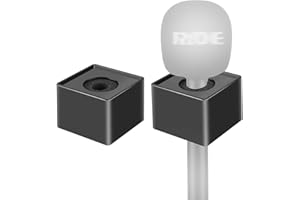 KIMYOAEE Stazione di bandiera per microfono Rode Interview Wireless Go adattatore portatile maniglia microfono con adattatore in schiuma confezione da 2 pezzi