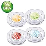 Philips AVENT Soother Contemporary 6-18m - SCF180/24 - Colour/Design May Vary (1 PACK, 2 SOOTHERS)