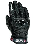 HAWK Summer Premium Leather Motorcycle Motorbike Gloves Cow Hide Leather Short 1 YEAR WARRANTY!!!