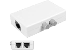 JSER CHENYANG CY UTP STP 2 in 1 out 2 Ports RJ45 LAN CAT Network Switch Selector Internal External Networking Switcher Splitter Box