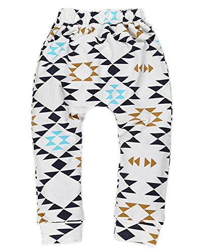Zhuannian Baby Boys Girls Cartoon Animal Print Elastic Waist Harem Pants (9-12months, Black)