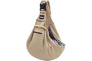 NATUYA Transportador para Mascotas para Perros pequeños, Correa Ajustable, Manos Libres, Bolsa de Transporte para Mascotas con Bolsillo Frontal con Cremallera, cinturón de Seguridad para Viajes al