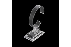 Yushu - 1Pc Transparent Watch Stand Holder, Clear Acrylic Bracelet Display Holder, Watch Display Stand Stand, Jewelry Bracelet Display Stand Rack, for Retail Shop Showcase