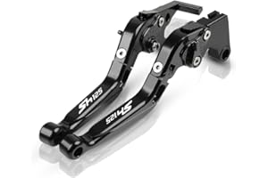 ANYWAY Per SH125 SH150i SH125i 2014 2015 2016 2017 2018 Leve frizione freno Leve pieghevoli estensibili in alluminio Accessori moto(Nero)