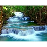 FORMAT: 352 x 250 cm - 8 Bahnen Streifen (Breite x Höhe). Maßstabil - keine Verzerrung