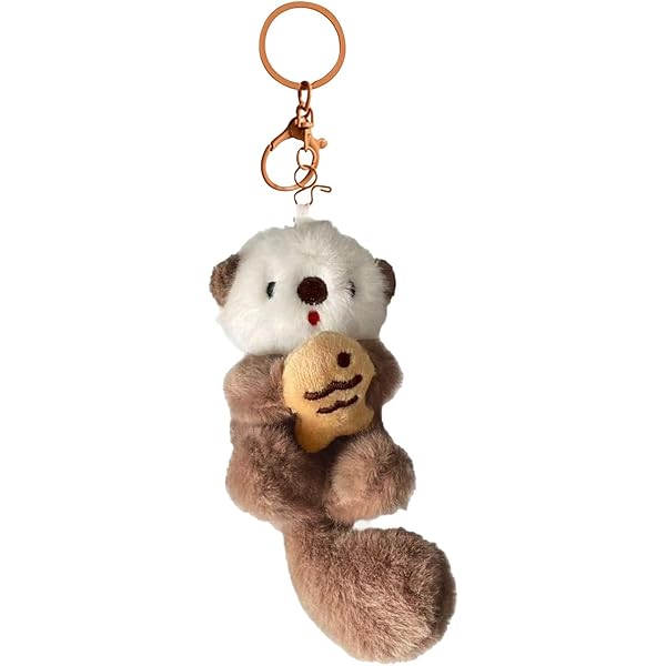 Pmeixcy Bear Keychain, Cute Plush Keychain for Keys and Bags, Soft