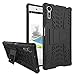 Produktbild Sony Xperia XZ Handy Tasche, FoneExpert® Hülle Abdeckung Cover schutzhülle Tough Strong Rugged Shock Proof Heavy Duty Case für Sony Xperia XZ (Schwarz)