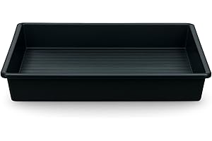 Weedness Plateau Plantes 60×60 cm – Bac Plastique carré intérieur/extérieur – sous-Pot jardinière étanche