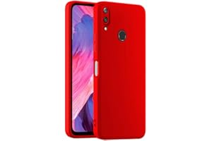 HULLIN Funda de Silicona Colorida para Teléfono, Adecuada para Huawei Y7 2019 / Y7 Pro 2019 / Y7 Prime 2019 / Y7S (6.26") - Rojo Chino