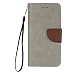 Produktbild iPhone 6 Plus / 6S Plus Hülle, Chreey [Einfach Elegant] PU Lederhülle Magnetische Flip Case Brieftasche Handytasche Matt Schutzhülle mit Standfunktion Kartenfächer [Grau]