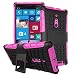 Produktbild Nokia Lumia 830 (2014) Case, DRUnKQUEEn Heavy Duty Rugged Hybrid Armor Dual Layer Hard Shell Tire Tread Grenade Grip Combat Tyre Textured Cover with Kickstand