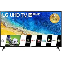 LG 139 cm (55 inches) 4K UHD Smart LED TV 55UM7290PTD (Ceramic BK + Dark Steel Silver) (2019 Model)