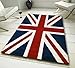 New Union Jack Design Rug - Great Britian Flag Blue Red and White - Great For Kids Bedrooms - Sports Rooms - Olympics 2012 - Now Available in 2 Large Sizes, 80 x 150cm