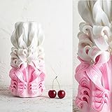 Hochzeits-Mittelstücke - Braut dekorative romantische geschnitzte Kerze - Hochzeitsgeschenk - besonderes Geschenk für Dame - EveCandles