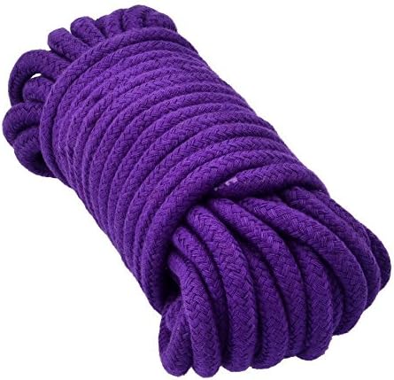 Multi Purpose Coloured 32 Feet Rope (Purple)
