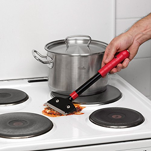 Handlicher Schaber Glasschaber Farbschaber Fensterschaber Ceranfeldschaber von KREATOR mit Softgriff 18mm - 4