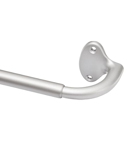 Bastone Tende Doppio Nero 280cm 19mm Metallo - Kit Completo Parete