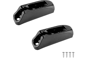 zeizafa 2-piece/set Boat Jam Cleat Self-Lock Rope Black Nylon Clam Cleat Cord Tensioner Runner Canoeing Kayak Surfing Marine