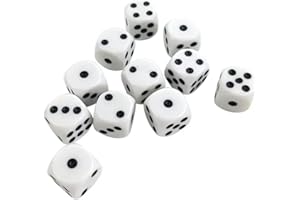 DELALO Tavla Zari [4 Stück] Tavla Zarı - Tavla Würfel - Backgammon Dice - Tavli 10x10x10 mm (Gerundet)