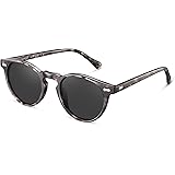 Carfia Retro Occhiali da Sole Uomo Polarizzati Occhiali Unisex per Uomo e Donna con Struttura in Acetato e Protezione UV400